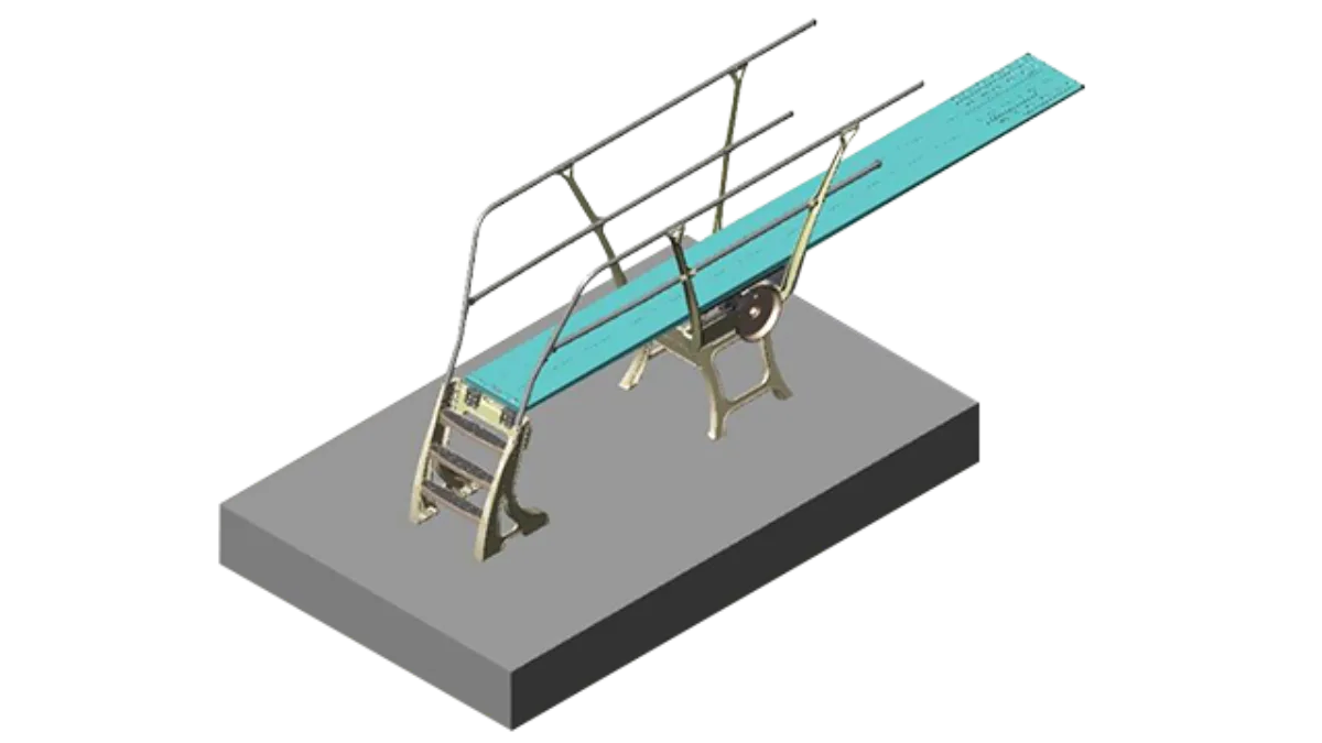 Duraflex one-meter diving stand